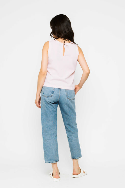 Keri-Sleeveless Woven Shell